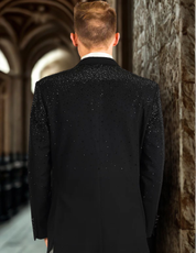Splendor Cast Rhinestone Blazer Black / Black
