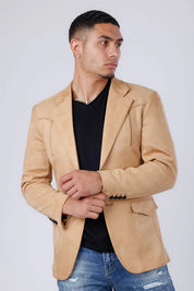 Drowsewrap Suede Blazer Khaki