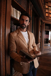 Drowsewrap Suede Blazer Khaki