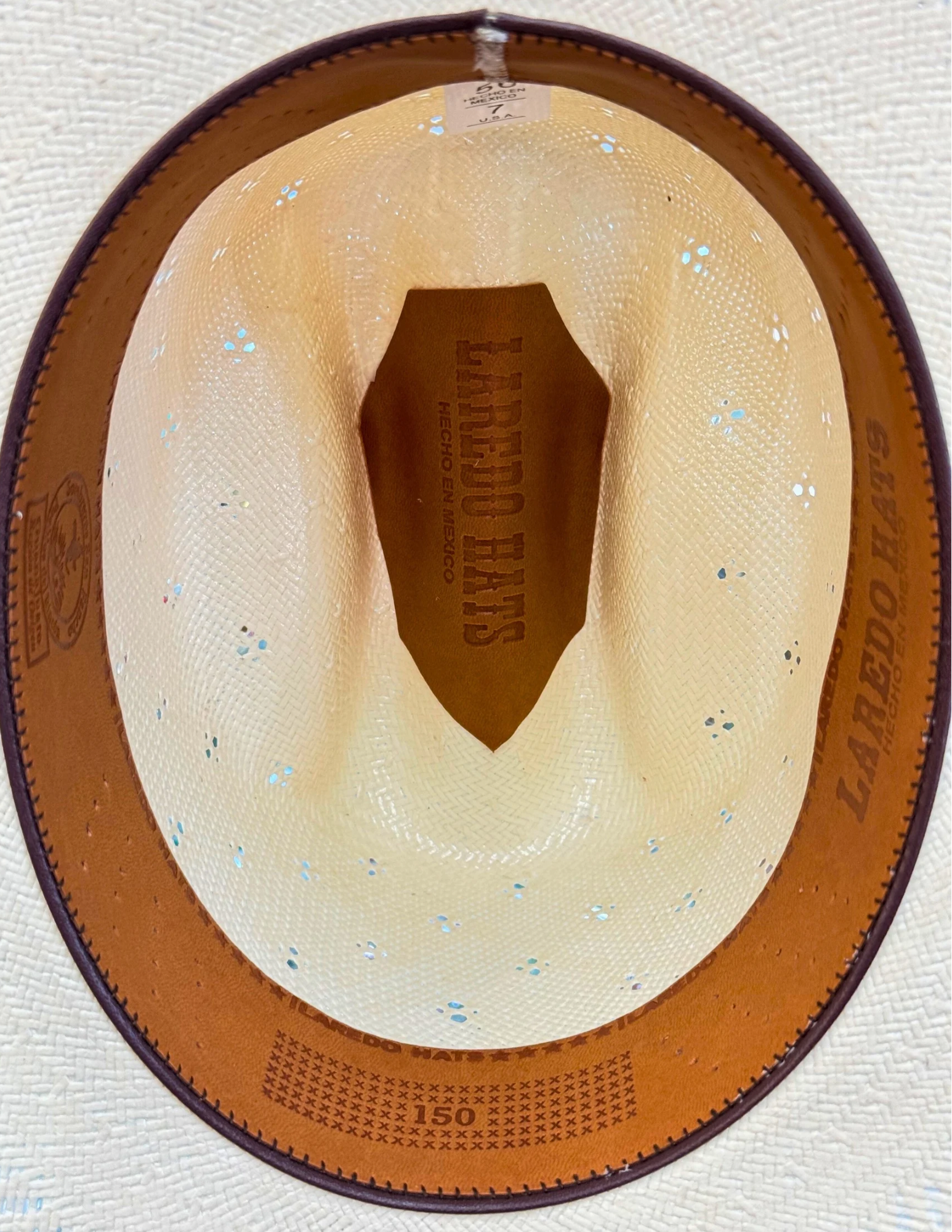 Straw Hat 150x Treboll Patron Natural White / Sinaloa Closed