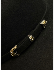 La Sultana Hat Collection 4x Wool Felt Black / Minnick