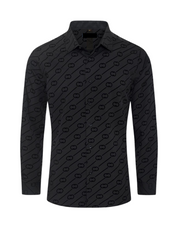 Men's Fashion Shirts Long Sleeve Red C