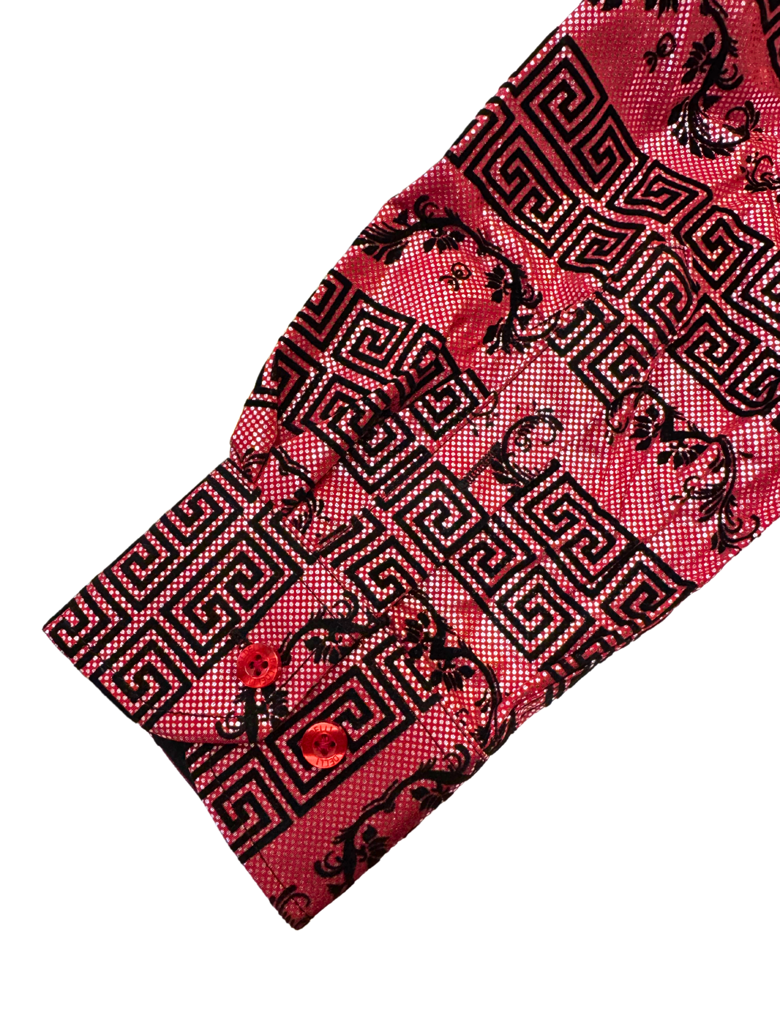 Men's Fashion Shirts Long Sleeve Red / Black Arch