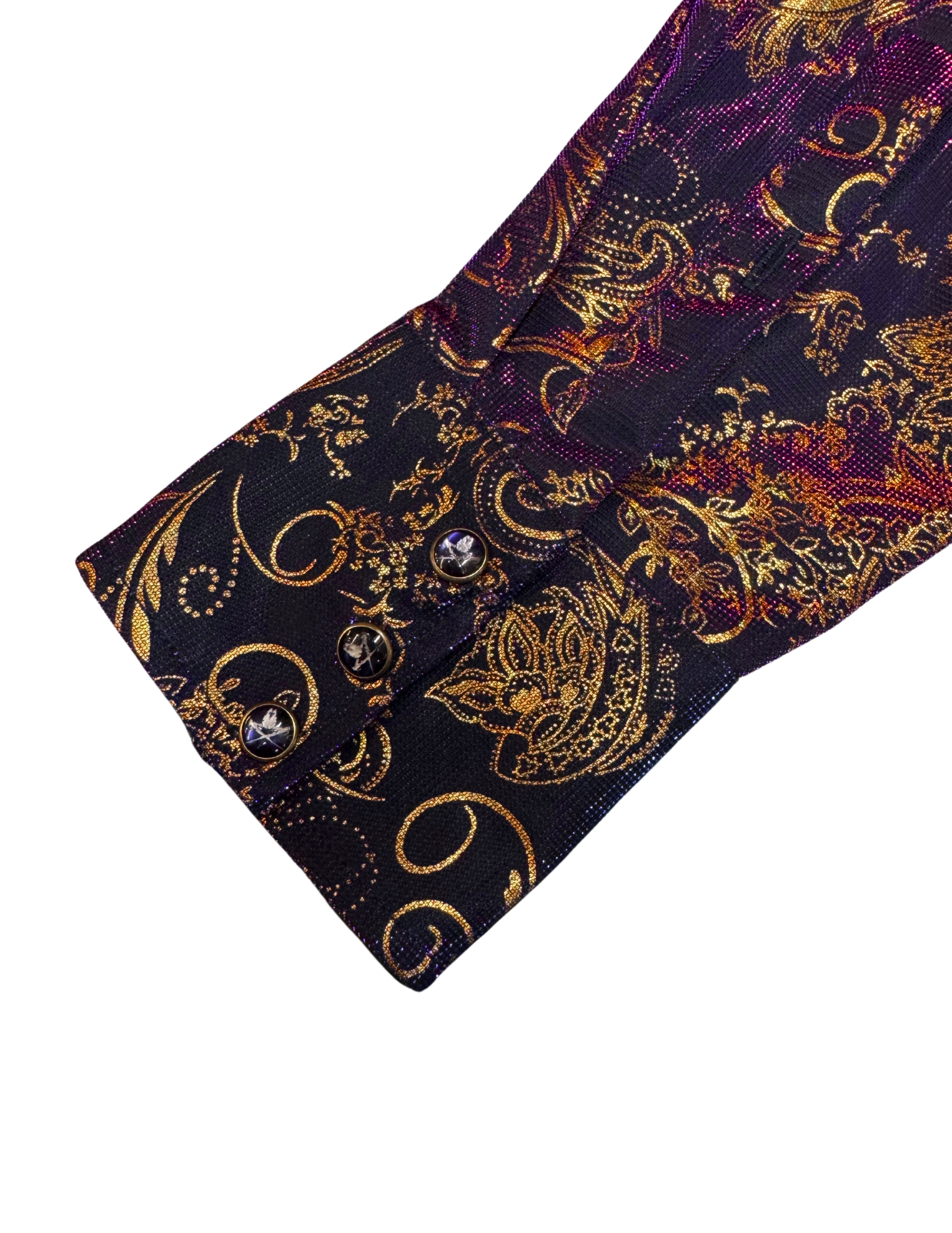 Men's Modern Western Shirts Long Sleeve Purple / Blue