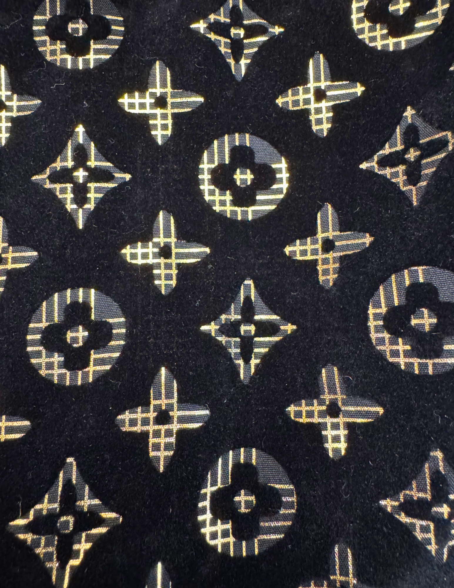 Men's Modern Western Shirts Long Sleeve Black / Gold Design L