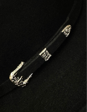 La Sultana Hat Collection 5x Fur Felt Black