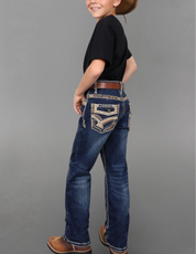Boot Cut Embroider Jeans Boy's WM340-K