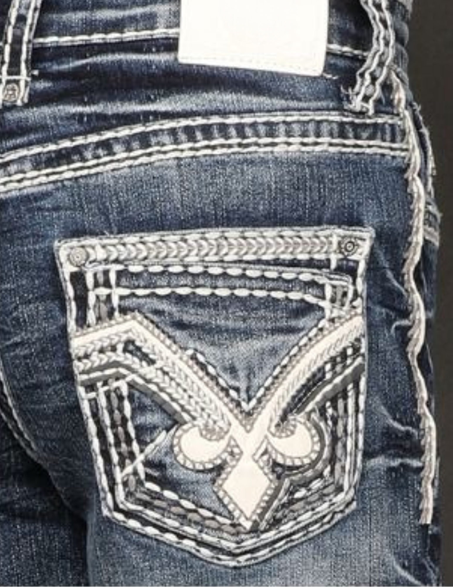 Boot Cut Embroider Jeans Boy's AM-2206-K