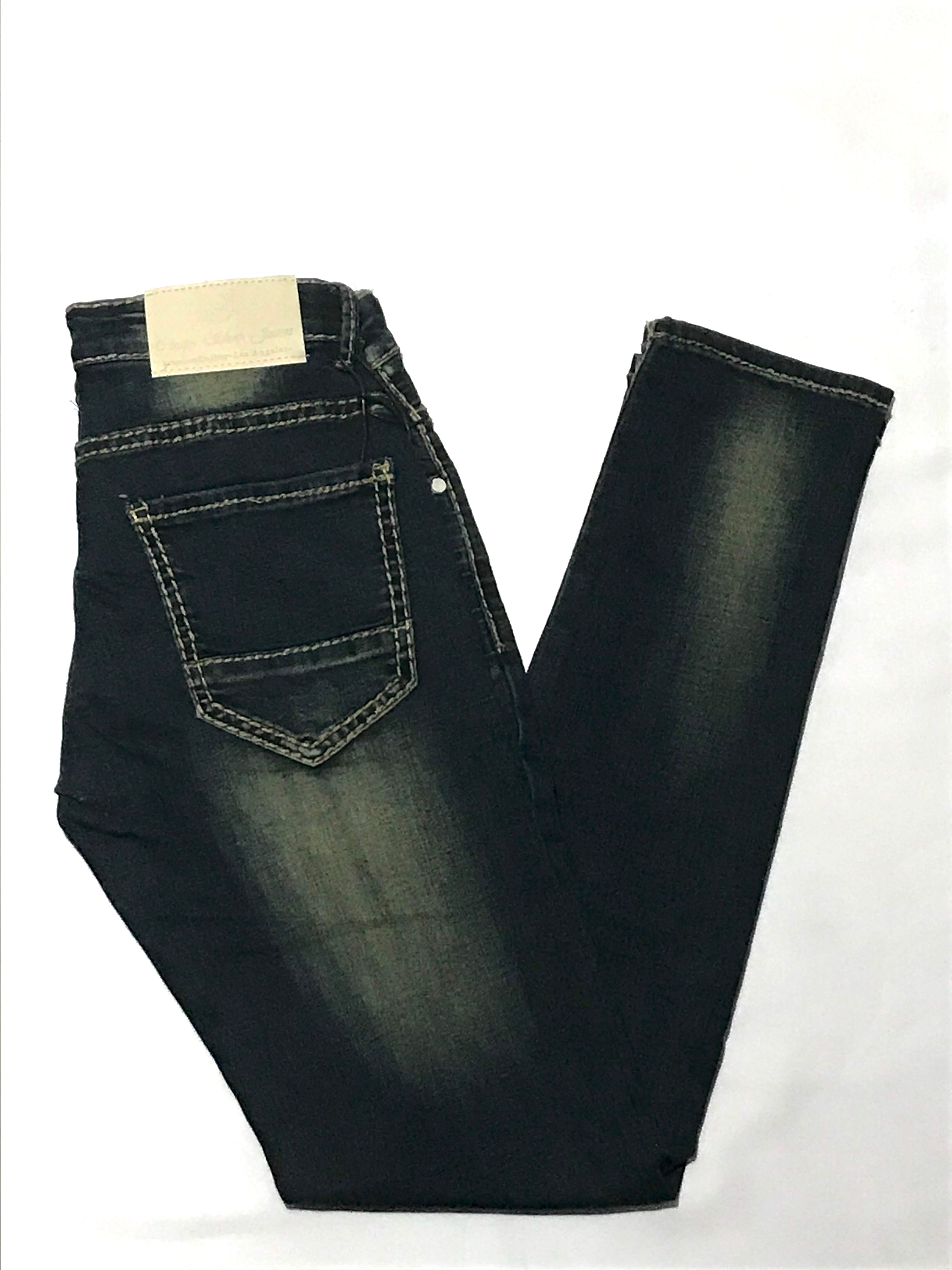 Original Classic Skinny Jeans Medium Blue/ Tan Fade