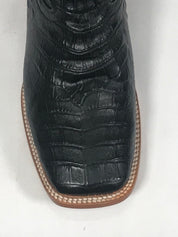 Crocodile Neck Imitation Print Black Rodeo Men's Boots