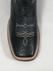 Crazy Deer Neck Print Black Men's Boots
