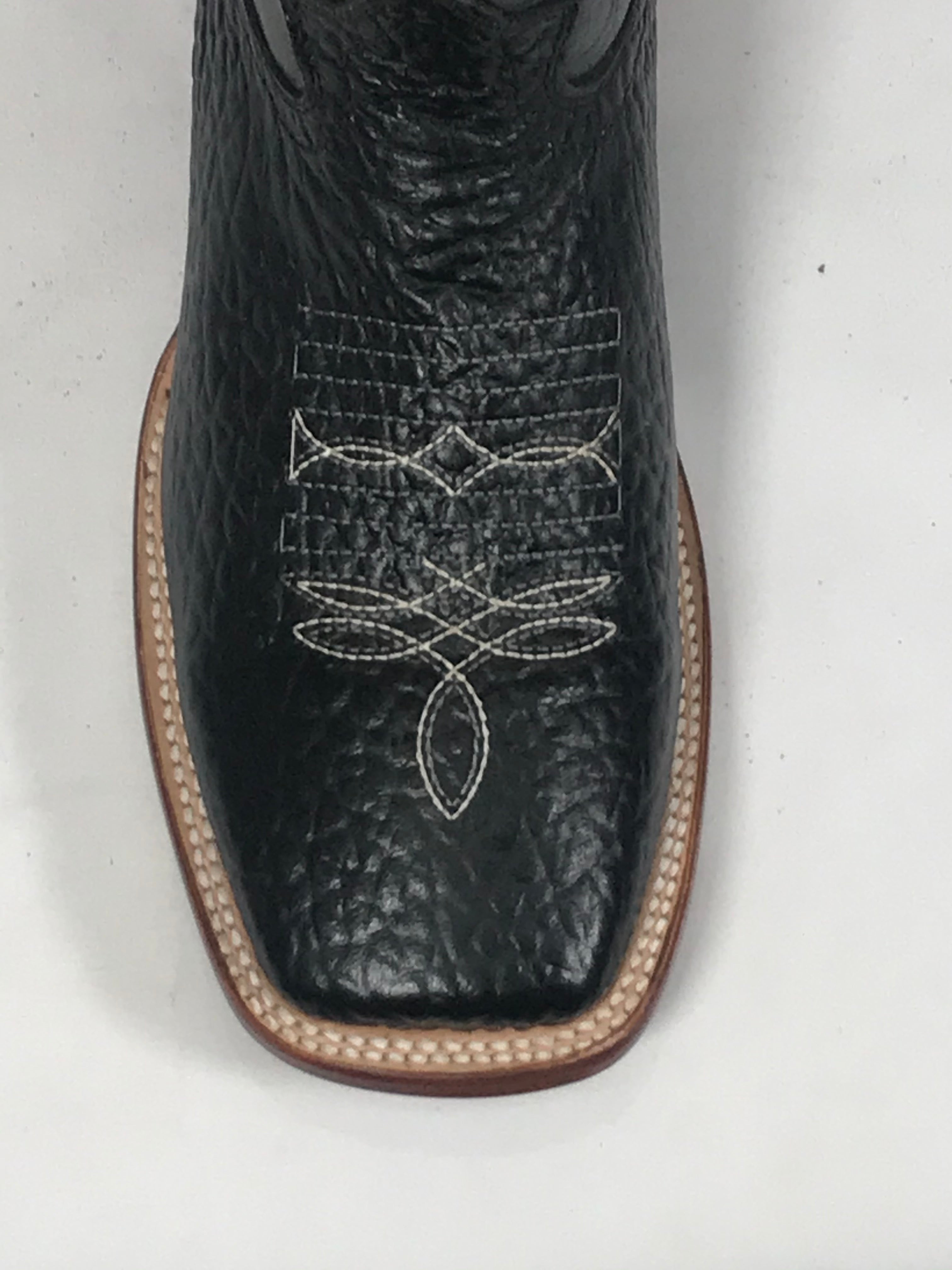 Crazy Deer Neck Print Black Men's Boots