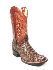 Python Print Cognac/Red Western Classic Men's Boots