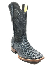 Python Print Blue/Royal Blue Western Classic Men's Boots