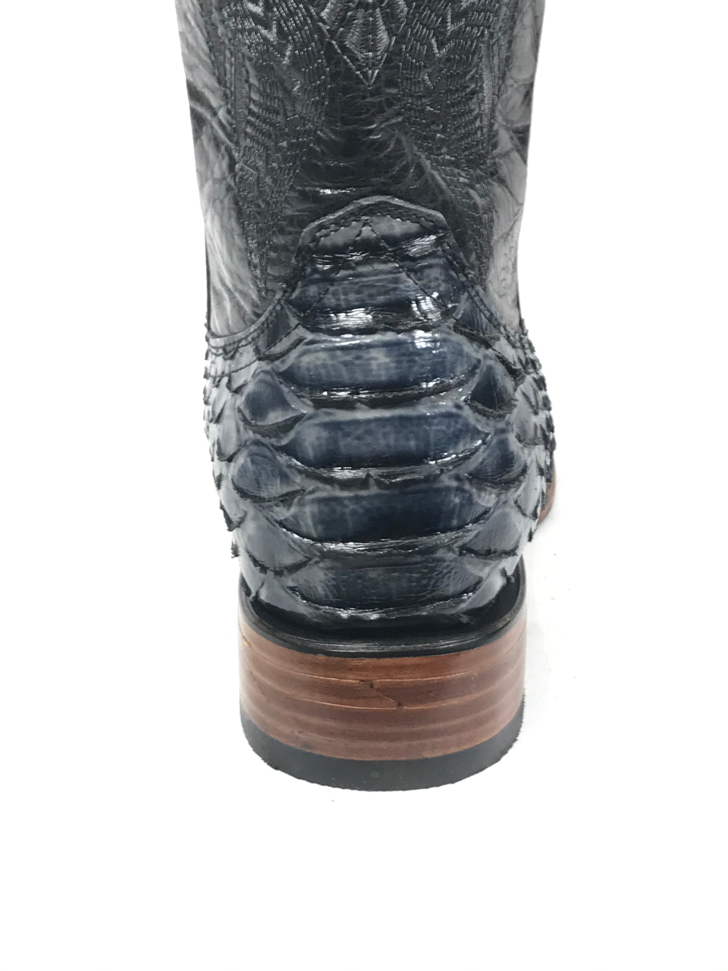 Python Print Blue/Royal Blue Western Classic Men's Boots