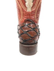 Pirarucu Print Cognac/Orange Western Classic Men's Boots