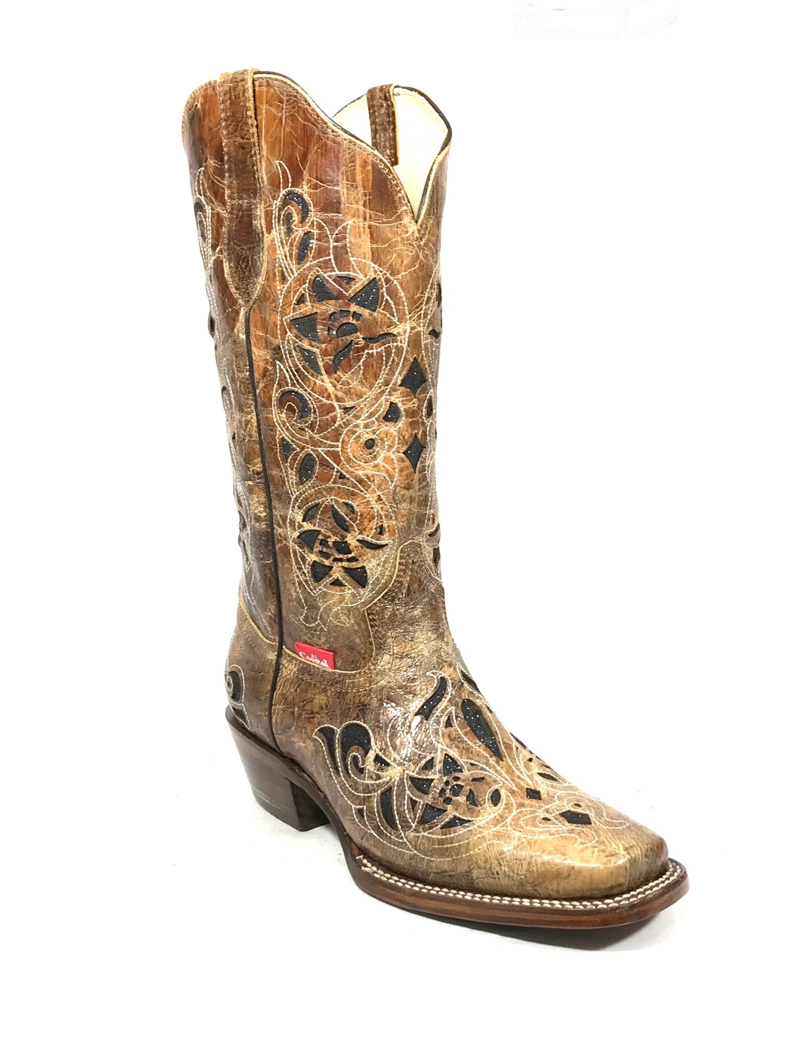Botas Mujer Crazy Tang Original Pro Rodeo Garden Negro