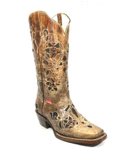 Botas Mujer Crazy Tang Original Pro Rodeo Garden Negro