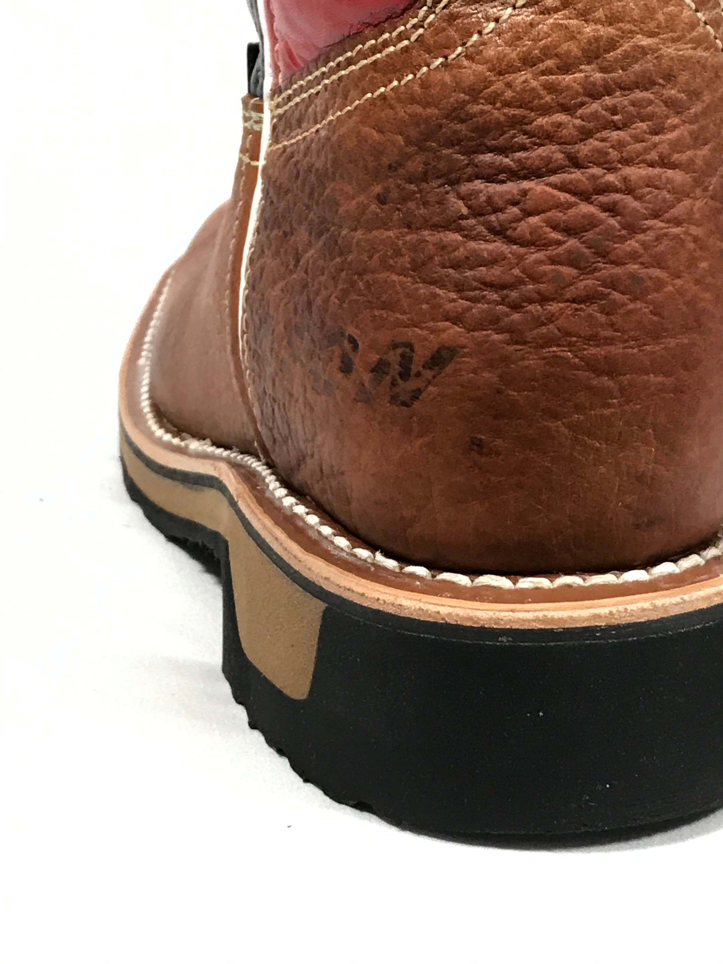 Texas State Flag Work Boots Honey