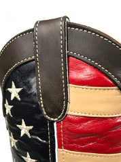 U.S.A Flag Work Boots Chocolate