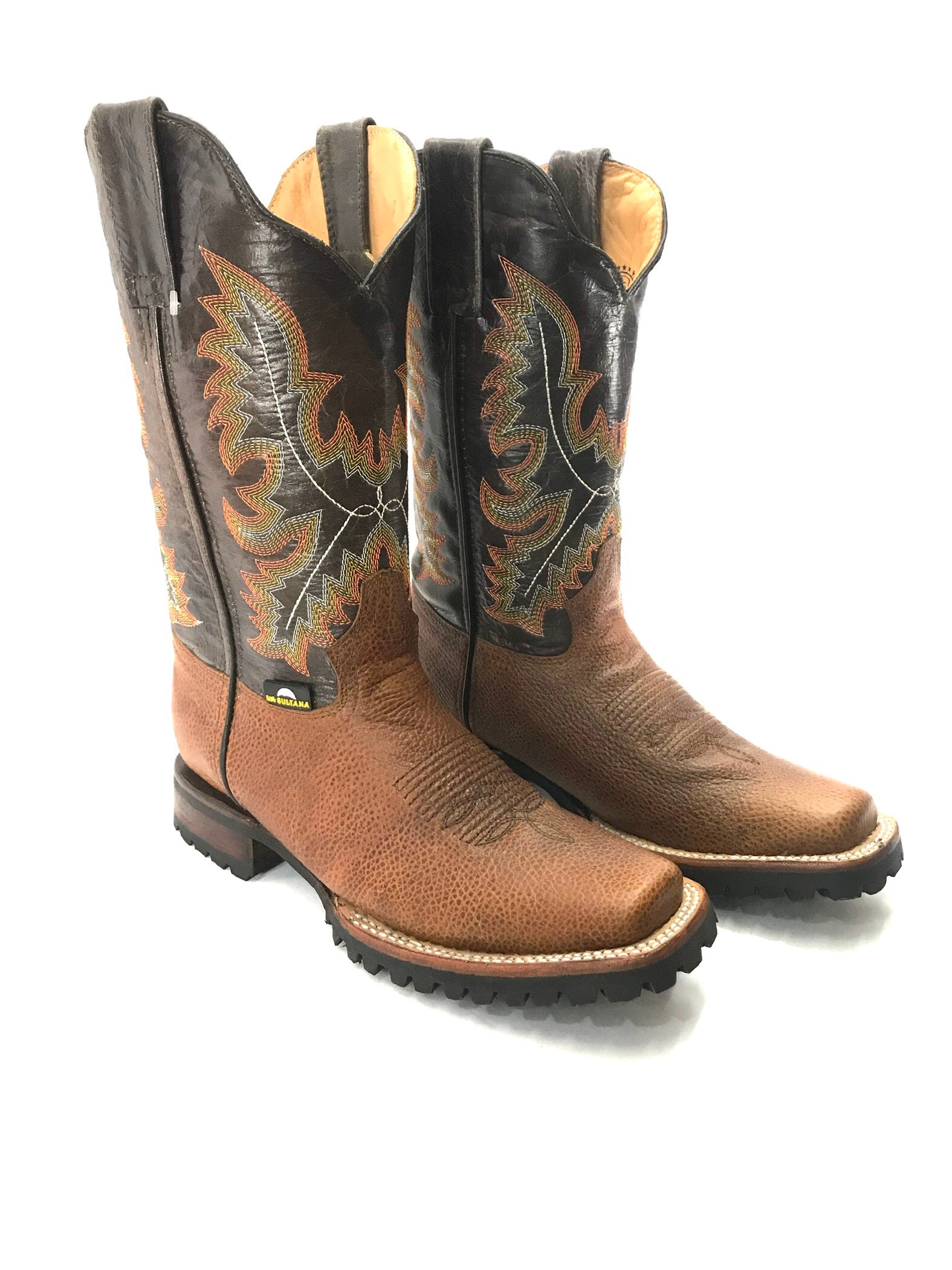 La Sultana Boots Collection Black Cow Leather Men's Boots