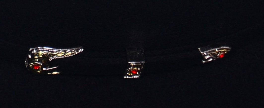 La Sultana Hat Collection 4x Felt Black Classic Buckle Set