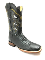 La Sultana Boots Collection Print Black Lizard Men's Boots