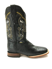 La Sultana Boots Collection Print Black Lizard Men's Boots