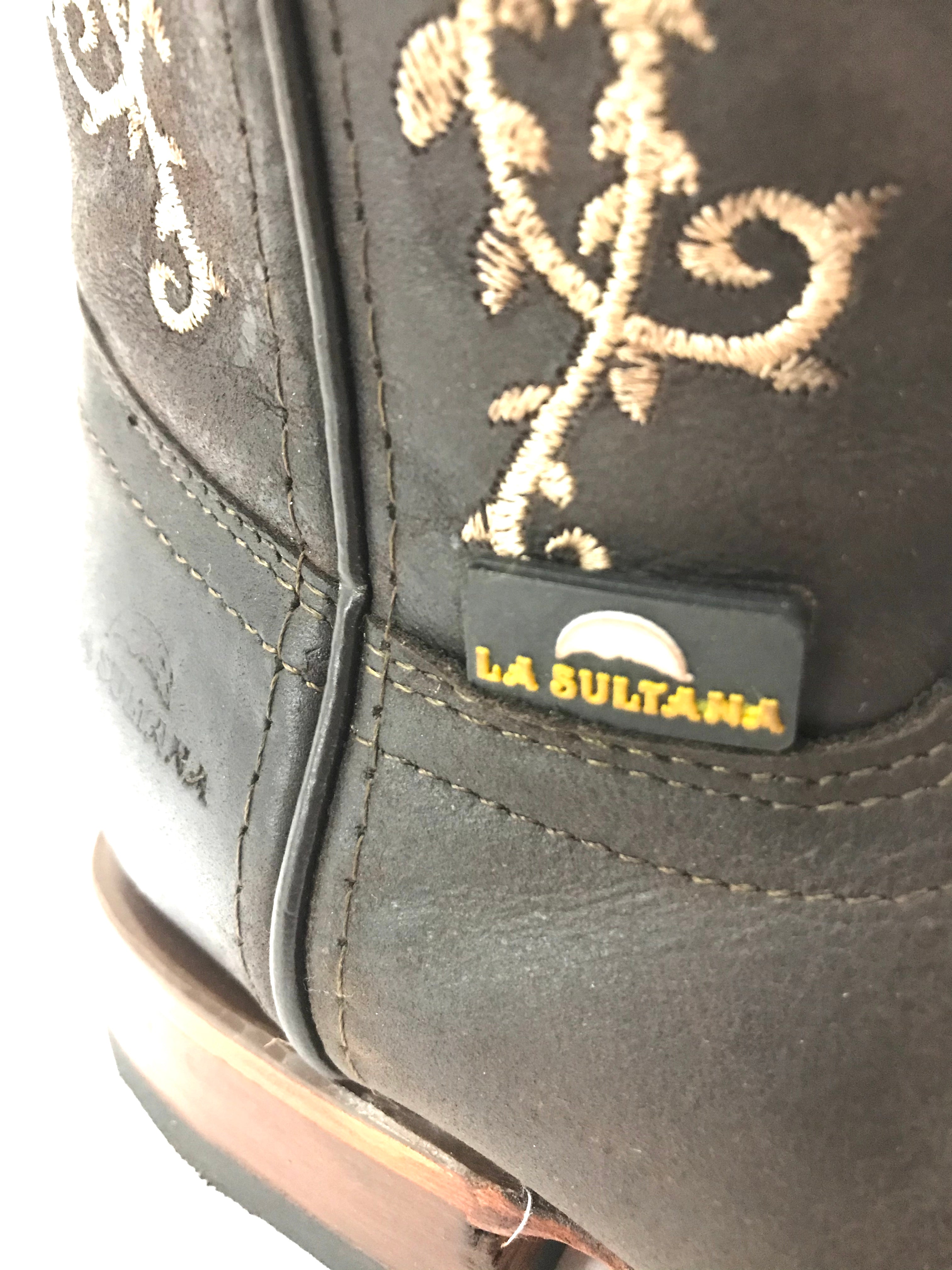 Botas Mujer La Sultana Colección Marrón Oscuro Amarillo Rosa