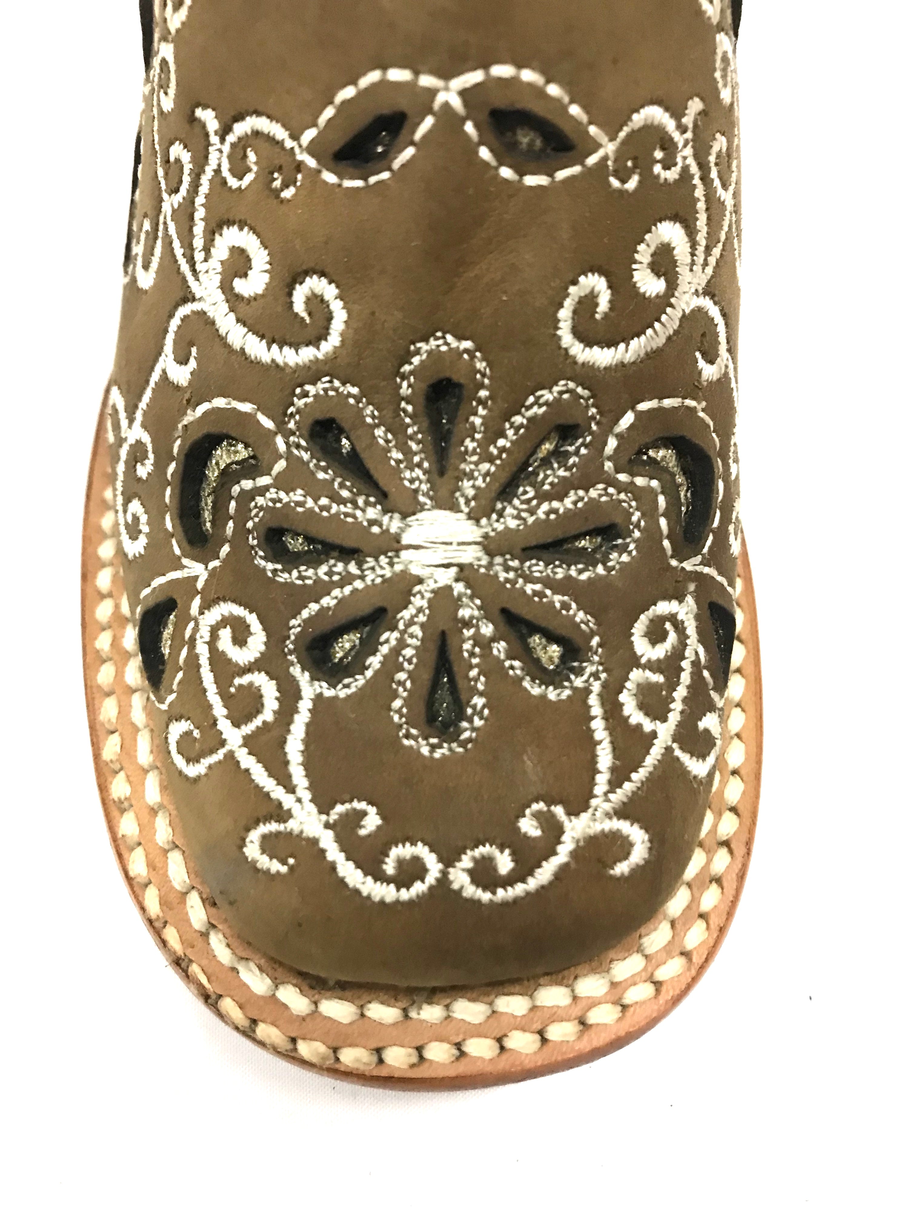 La Sultana Boots Collection Color Light Brown/Silver Kids Boots Girls