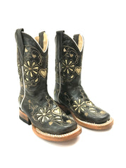 La Sultana Boots Collection Color Light Chocolate/Gold Kids Boots Girls