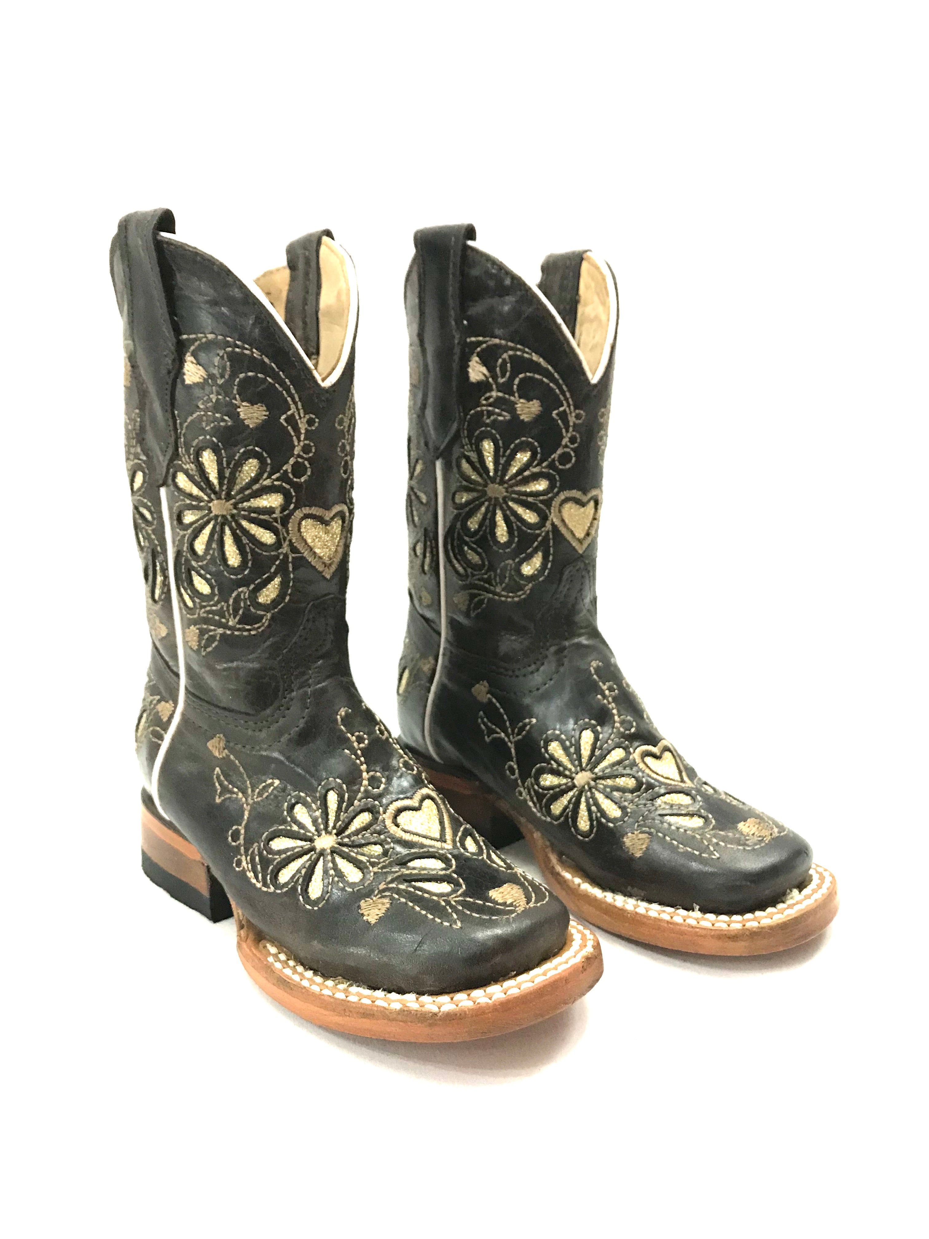 La Sultana Boots Collection Color Light Chocolate/Gold Kids Boots Girls