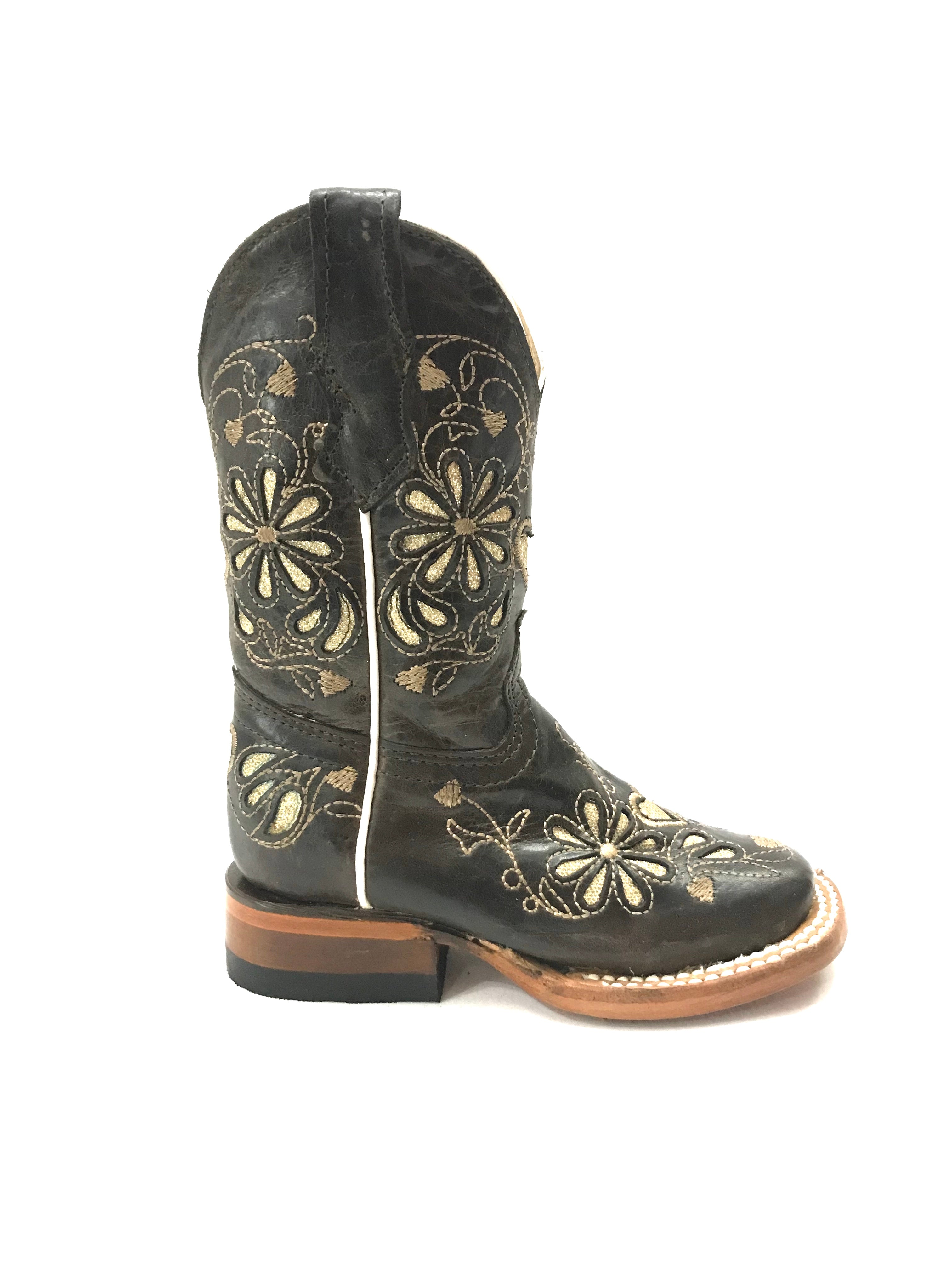 La Sultana Boots Collection Color Light Chocolate/Gold Kids Boots Girls