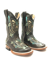 La Sultana Boots Collection Color Turquoise/Chocolate Kids Boots Girls