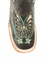 La Sultana Boots Collection Color Turquoise/Chocolate Kids Boots Girls