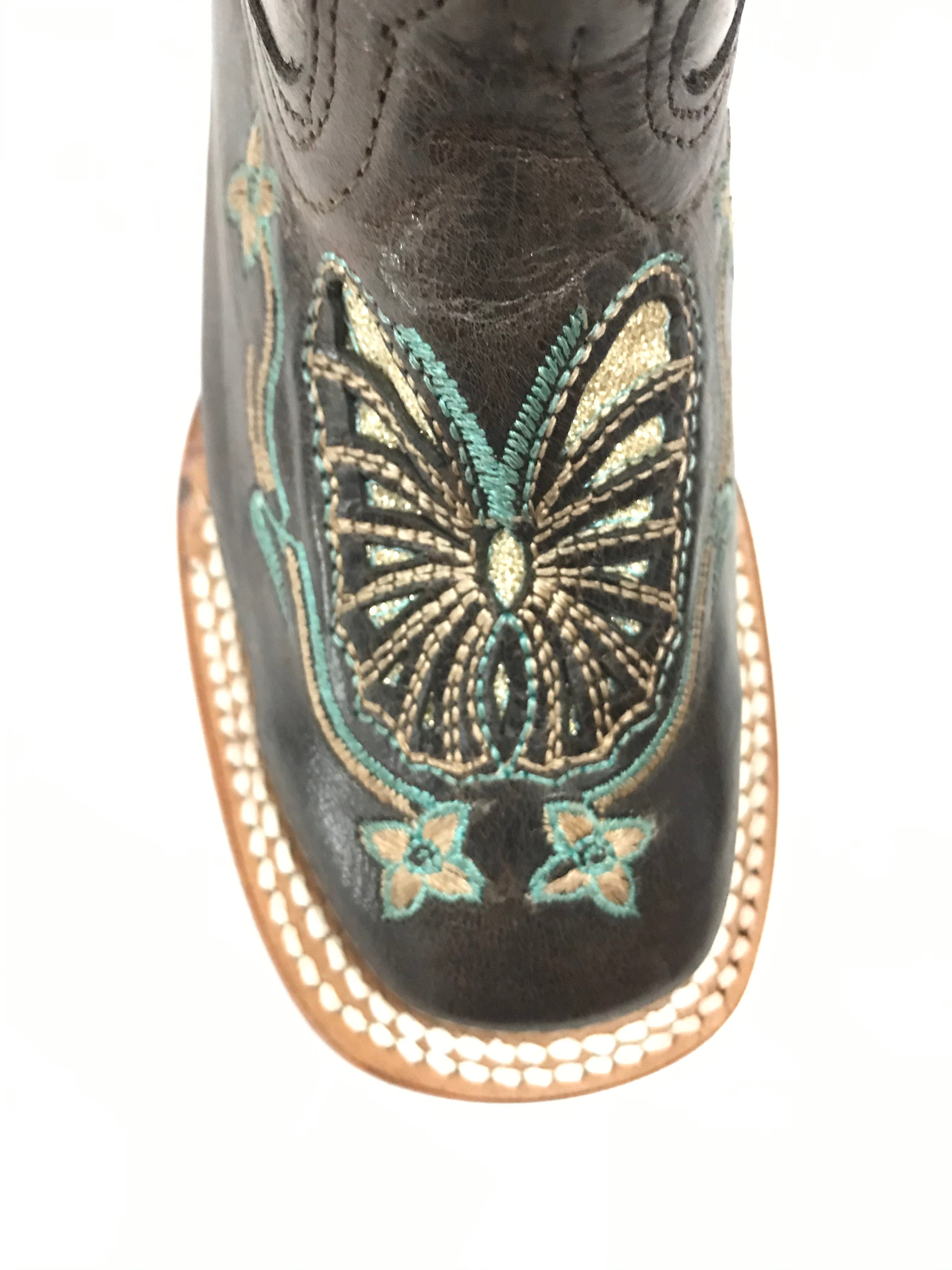 La Sultana Boots Collection Color Turquoise/Chocolate Kids Boots Girls
